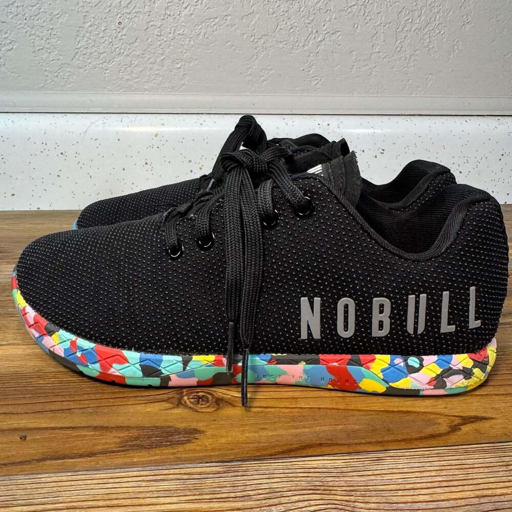 NOBULL Trainer Shoes Black Multicolor Men’s 7 Women’s 8.5 Cross Training